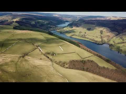 DJI MAVIC PRO , FLYING OVER DAM /RESERVOIR.