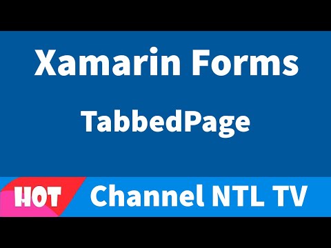 Xamarin Forms TabbedPage