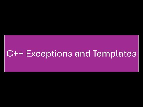 C++ Exceptions and Templates
