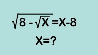 American Math Olympiad Radical Equation l international mathematics olympiad l olympiad math 