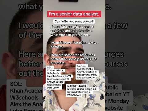 These free data analyst resources are better than some paid courses!