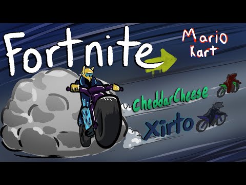 Messing around in Fortnite creative mode | Mario Kart Racing | ZeroGeo