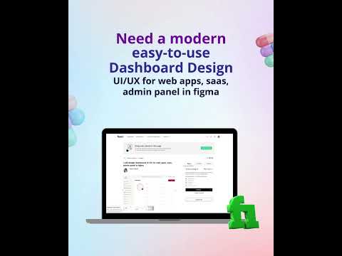 design dashboard UI UX for web apps, saas, admin panel in figma