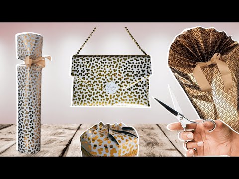 Faire un joli emballage pour un cadeau aux formes complexes
