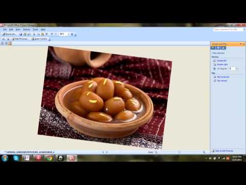 How to rotate an IMAGE by certain Angle USING MS OFFICE Picture Manager EASY!!!