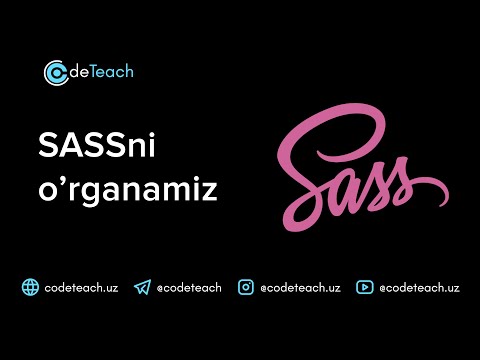#1  SASS'ni o'rganamiz.