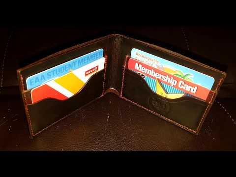 Leather Bi-Fold Wallet Build Along
