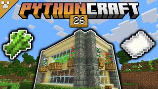 FULLY AUTO PAPER FARM! | Pythoncraft (Minecraft Survival Let's Play) | Episode 26
