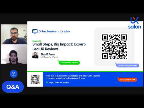 UXSalon Online Session 6 | Small Steps, Big Impact: Expert-Led UX Reviews