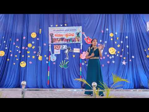 Jo Pratibha||Speech and Song||St.Joseph's high school||Somwarpet