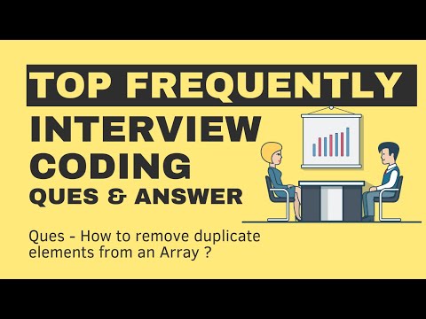 🔴Ques - How to remove duplicate elements from an Array | Coder Hindi | JavaScript Interview Question