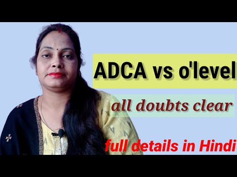 ADCA VS O'LEVEL || DIFFERENCE BETWEEN ADCA AND O'LEVEL || FULL DETAILS || MY TIPS MY VLOG