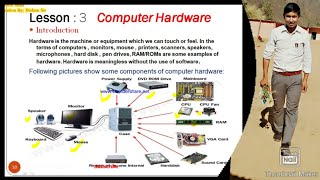 Lesson: 3 Computer Hardware Subject: Computer Science for  all classes #Education Mala Online Class