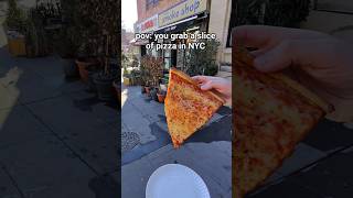 pov a slice of pizza in NYC #nyc #pizza #foodie #streetfood #citylife