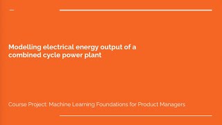 Model creation and evaluation - ML foundations for PM course project
