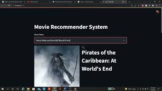 Movie Recommender System # ML Project-4 #Data Analytics, # Streamlit, # Pandas, # APIs #TMDB