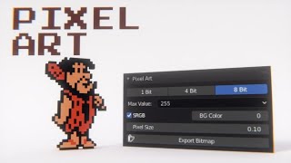 Blender Pixel Art NES Game Sprite | Tutorial