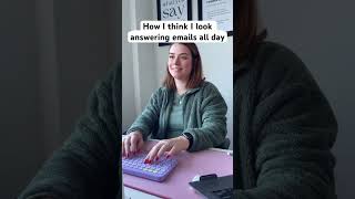 Relatable 😅 #productivity #emails #answeringemails #corporatemillenial #9to5grind