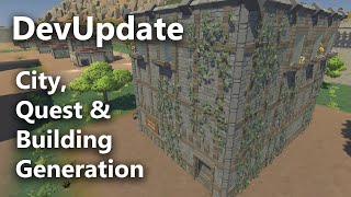 Generating prettier cities & buildings + working quest gen! - DevUpdate (mini devlog)