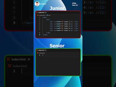 Writing HTML Links Senior vs Junior developer Part_13
