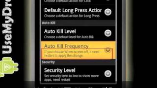 Advanced Task Killer Settings - Android App settings tips