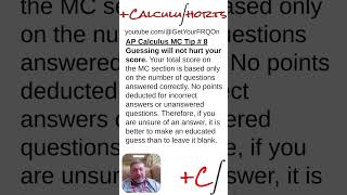 AP Calculus Multiple Choice Question Tips - 8 #calchelp #calculushelp #apcalchelp #apcalculushelp