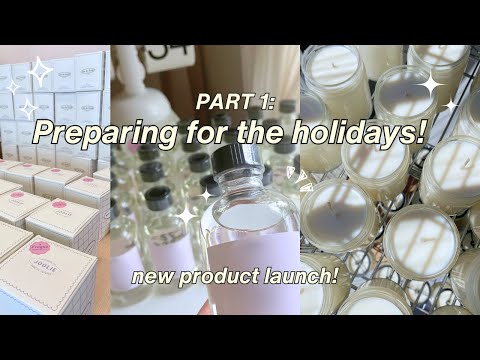 Small candle business from home: preparing for the holidays for amazon handmade, new product launch!