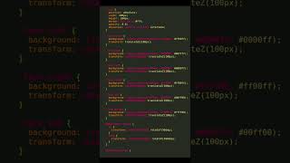 css tricks | Rotating colorful cube #shorts