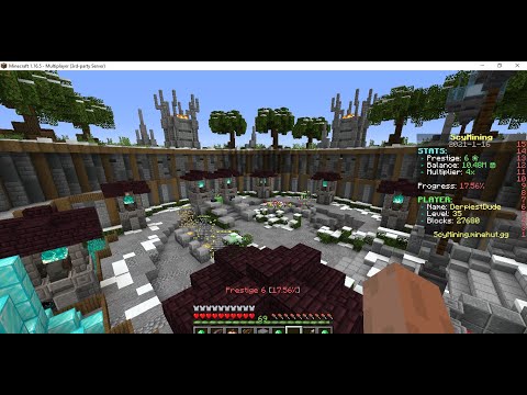 Playing On The Minecraft Server Scymining