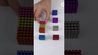 The tiny magnetic balls perfectly attach to each other's #funnysatisfying #satisfying #shorts