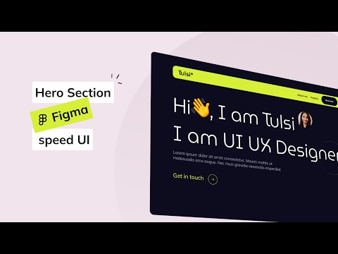 Landing Page UI Design | Speed Process | Figma