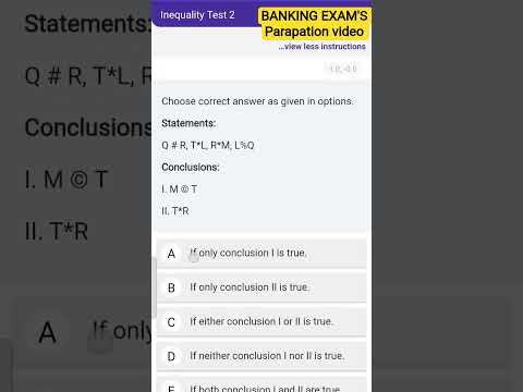 INEQVALITY questions mock test..all comparative exam's parapation.. this topic incloding #mocktest .