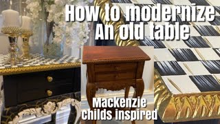 Mackenzie Childs Inspired Accent Table * FB Marketplace Deal * Furniture DIY* Home Decor