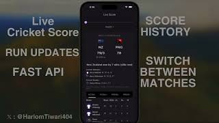 Live Cricket Score App | Made with Flutter