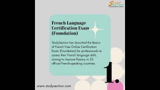 Get certified in French with StudySection's Certification exams! #StudySection