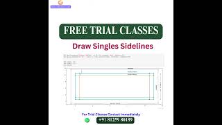 Draw a Badminton Court Using Python and the Matplotlib Module | Xcelvations #shorts #xcelvations