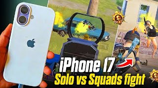 iPhone 17 120fps Solo vs Squads fight 🥶