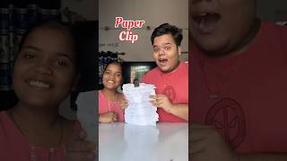 My Sister Vs Me : Who will make the best Paper Clip #shorts