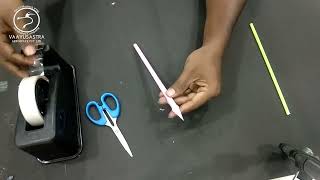 SIMPLE STRAW  ROCKET | Rocket model for kids | Vaayusastra Aerospace