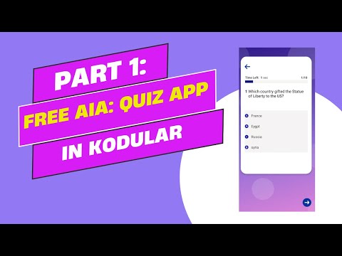 Part 1: How to Create Quiz Application In Kodular | Free AIA