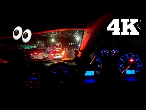 [ 4K POV ] A Rainy Night Drive - Volkswagen Polo 2007 (17 years old car)