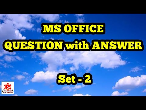 MS office question with answers for all exams