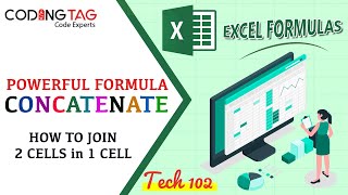 How to Join 2 Cells in 1 Cell in Excel || Powerful Formula in Excel || CONCATENATE FORMULA
