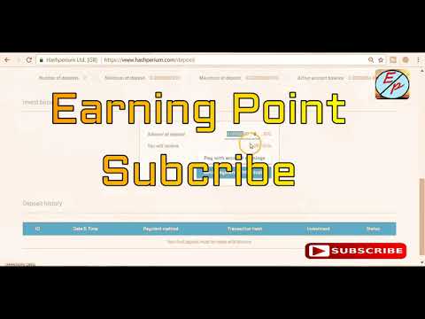 Bitcoin Earning Free With 135 gh/s Power New Mining Site, Earn Free Bitcoin with EarningPoint