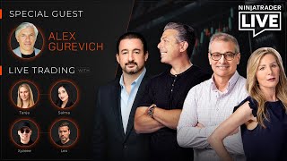 NinjaTrader Live | Futures Trading + Analysis w Alex Gurevich, Pharm, Tanja + Salma, Xy + Leo 2/9/26