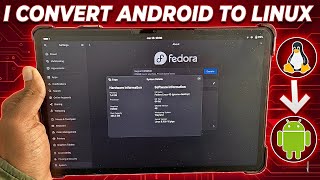 Natively I Convert My Android Tablets To Linux Desktop 🖥️ !! Good BYE  Android 🤖 Hello Linux 🫵
