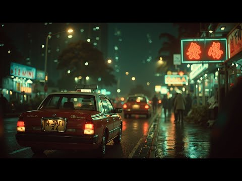 City Noir Jazz Night | Smooth Saxophone Vibes | Dark Rainy Streets Ambiance Music for Study