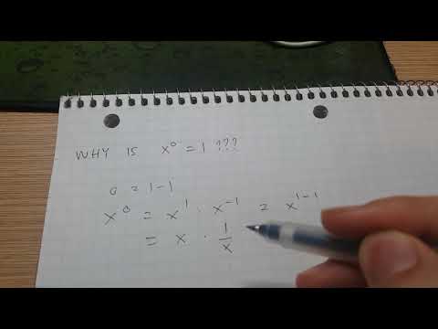 A brief example of why x^0=1