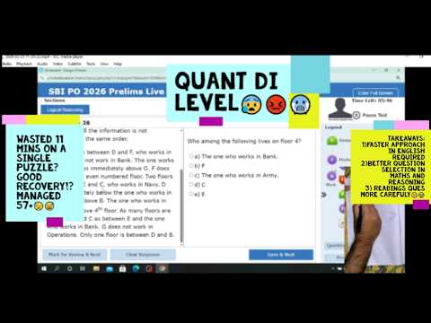 Oliveboard SBI PO live mock test 25-26feb | High accuracy| Share score| How to attempt.