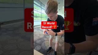 Can you break a world record with a $1 cube? @swiftcubing